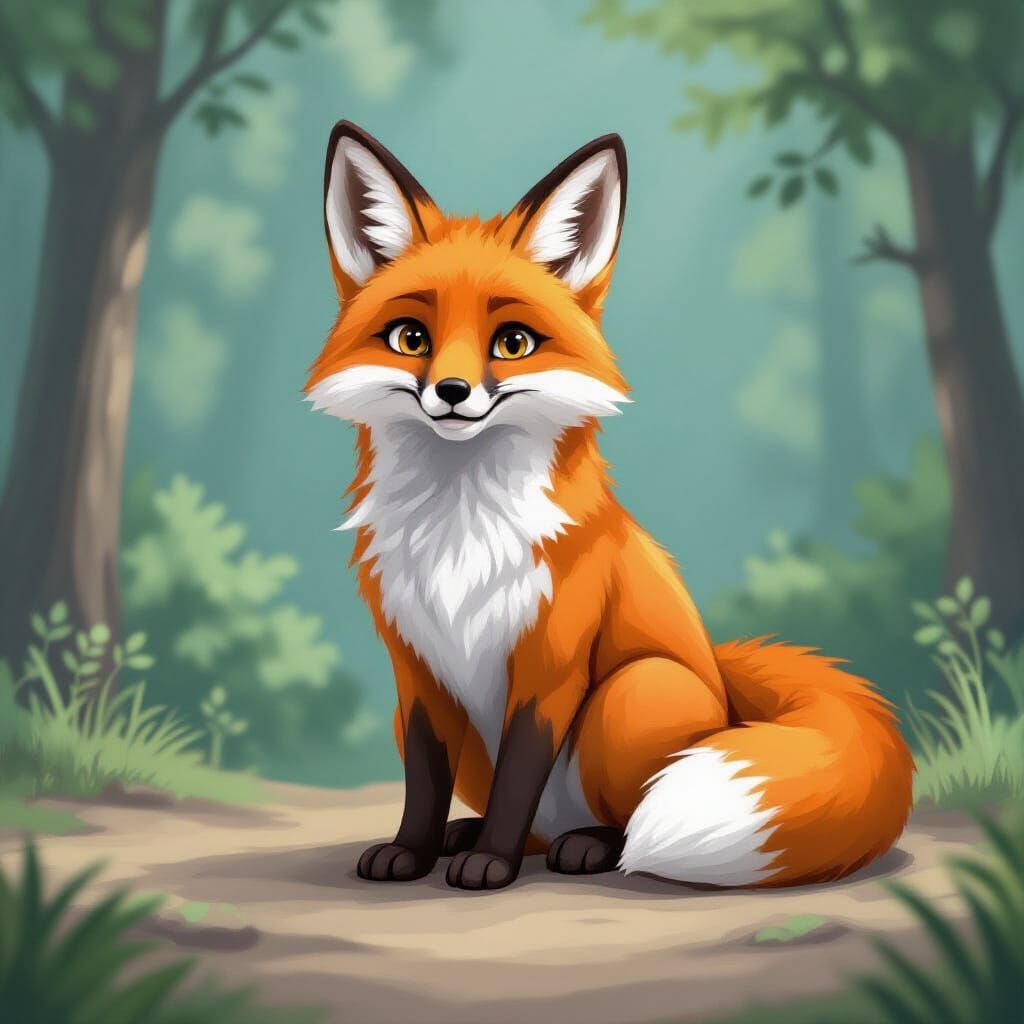 Cool Fox Portrait
