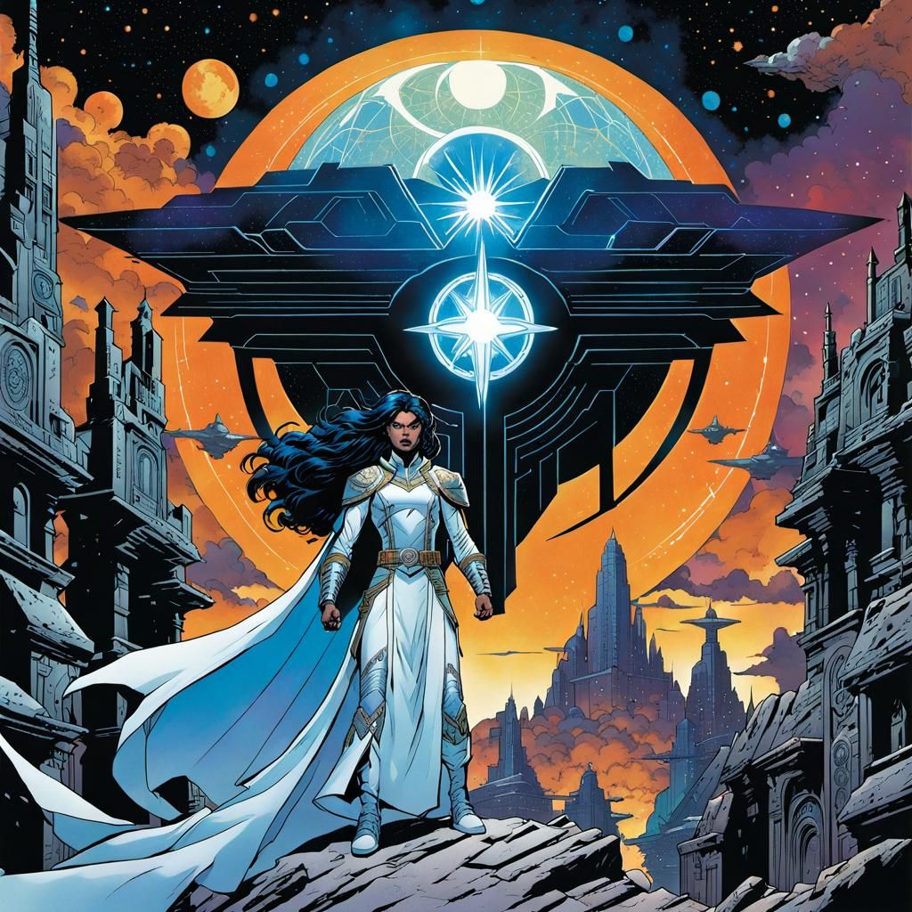 Ghost Saves Omniverse: Hand-Painted Graphic Novel Art