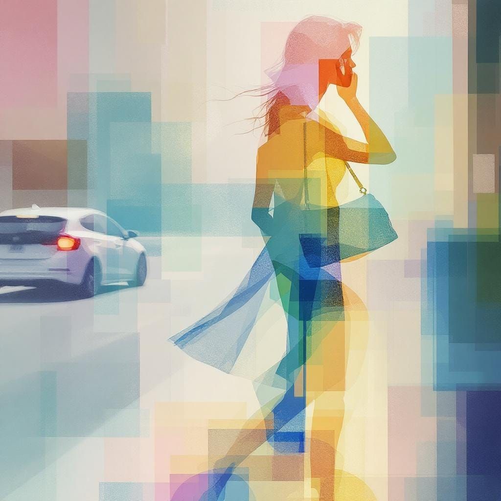 Abstract Expressionism: Geometric Forms in Translucent Color