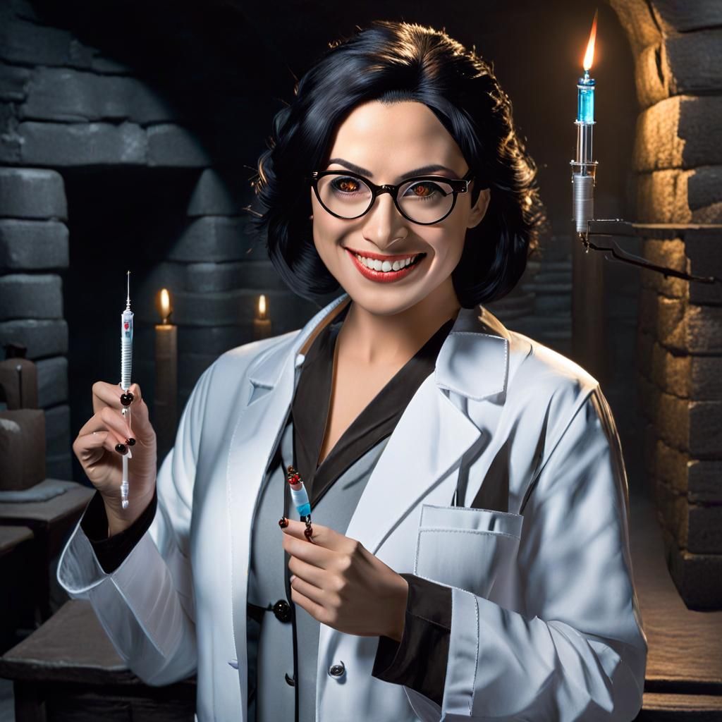 Darkly Impressionistic Portrait of a Villainous Doctor