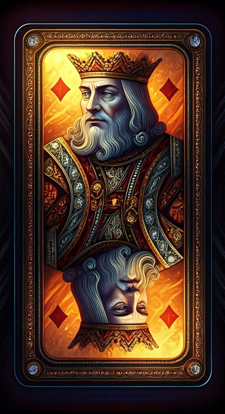 Regal Card in Baroque Throne Room Glory