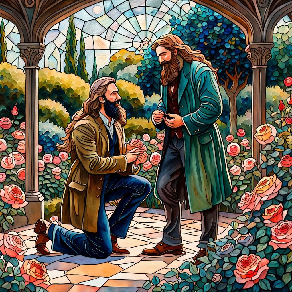 Stained Glass Proposal in Rose Garden