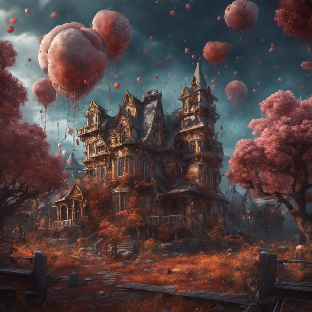 Fantastical Happy Death Day Digital Painting