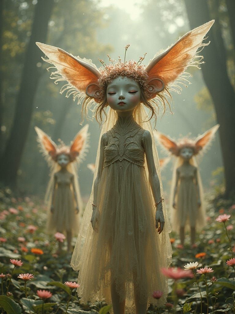 Giant Ears Welcoming Party Feat. Floral Gossamer Filigree Wi...