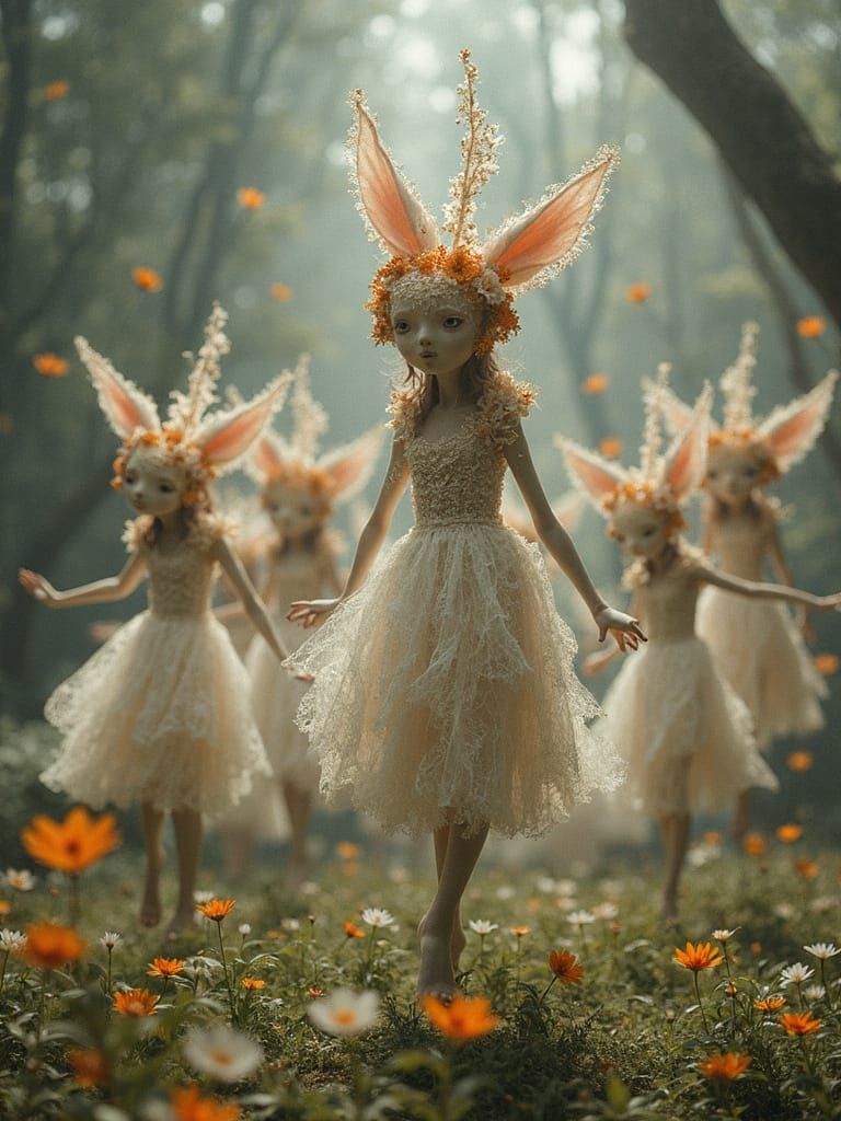 Giant Ears Welcoming Party Feat. Floral Gossamer Filigree Wi...