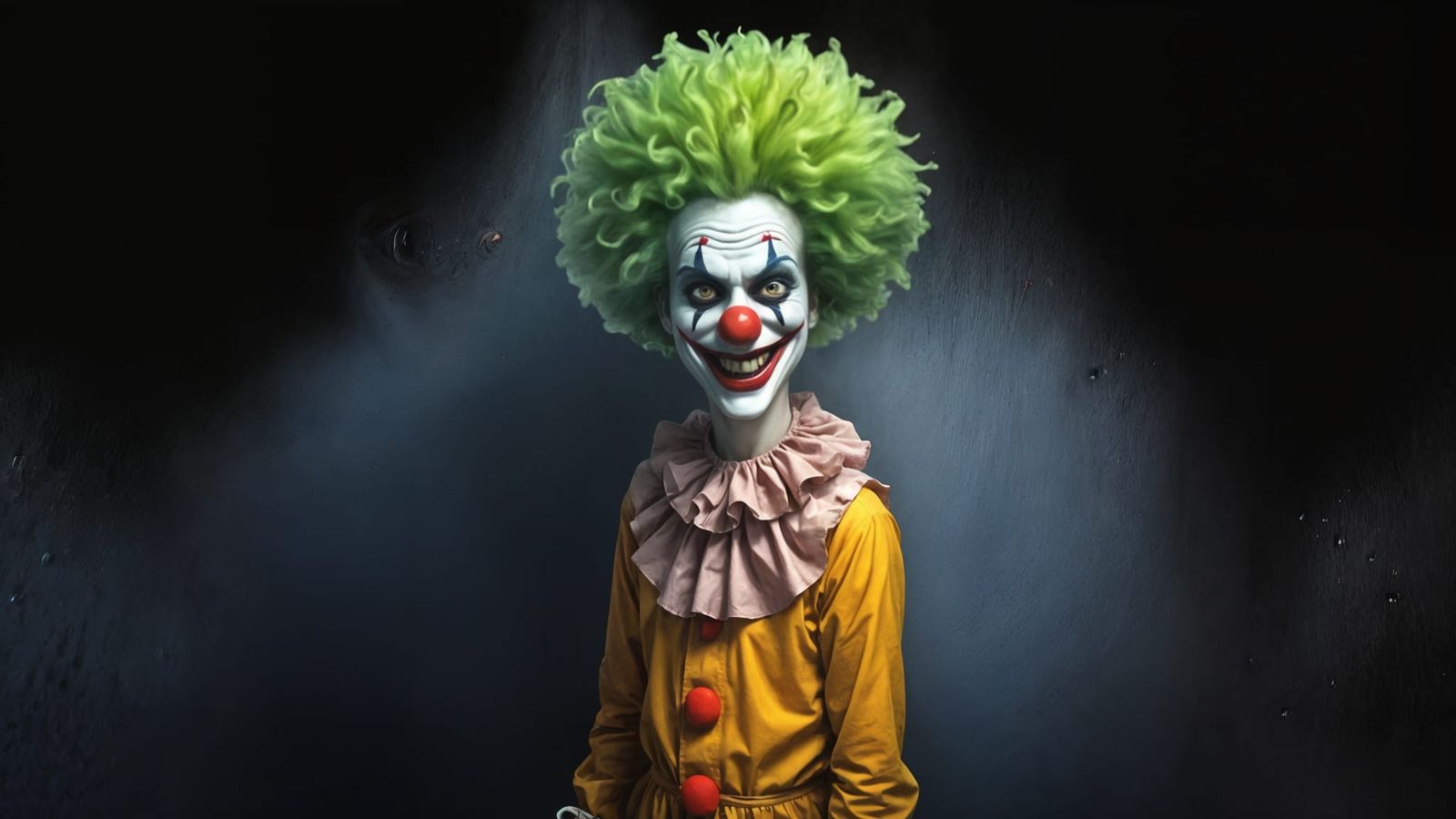 Soggy Wellington the sinister clown