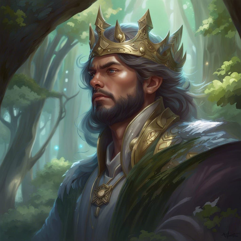 Magical Forest King Digital Painting