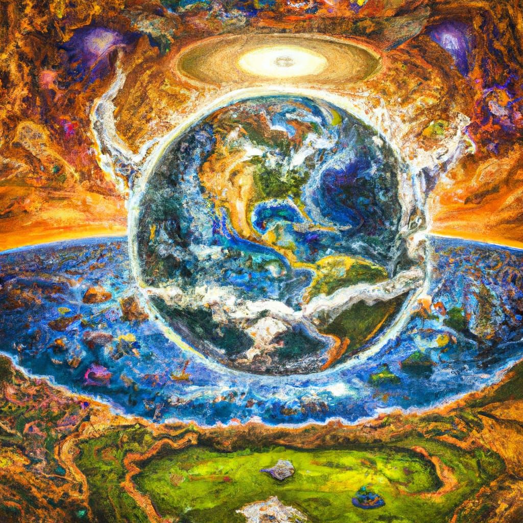 Detailed Photorealistic World Invocation Painting