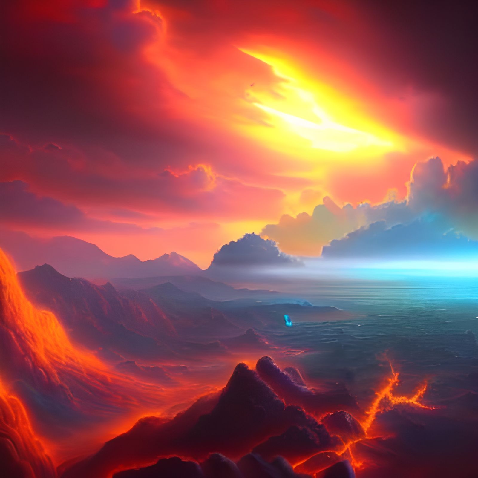 Phoenix Ascending: Hyperrealistic Fantasy Concept Art