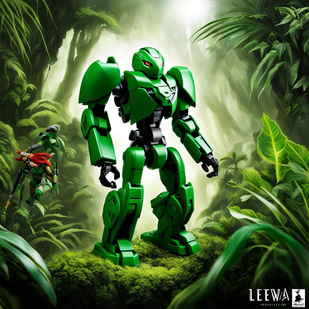 Lego Lewa Nuva: Toa Spirit of Air in Jungle