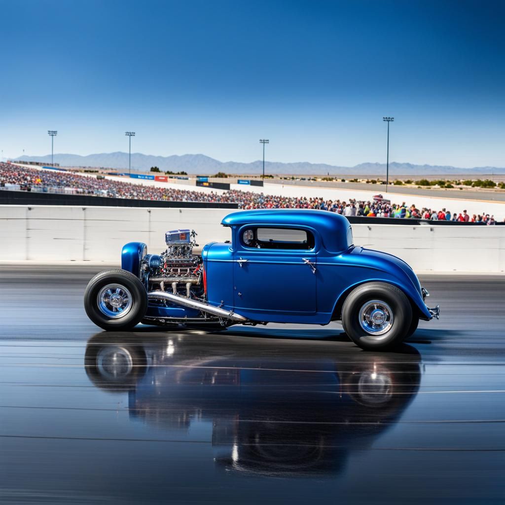 Hot Rod Snail Races on Drag Strip
