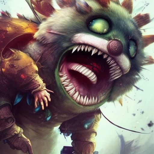 Drooling Teemo: Fantasycore Art in 8K Resolution