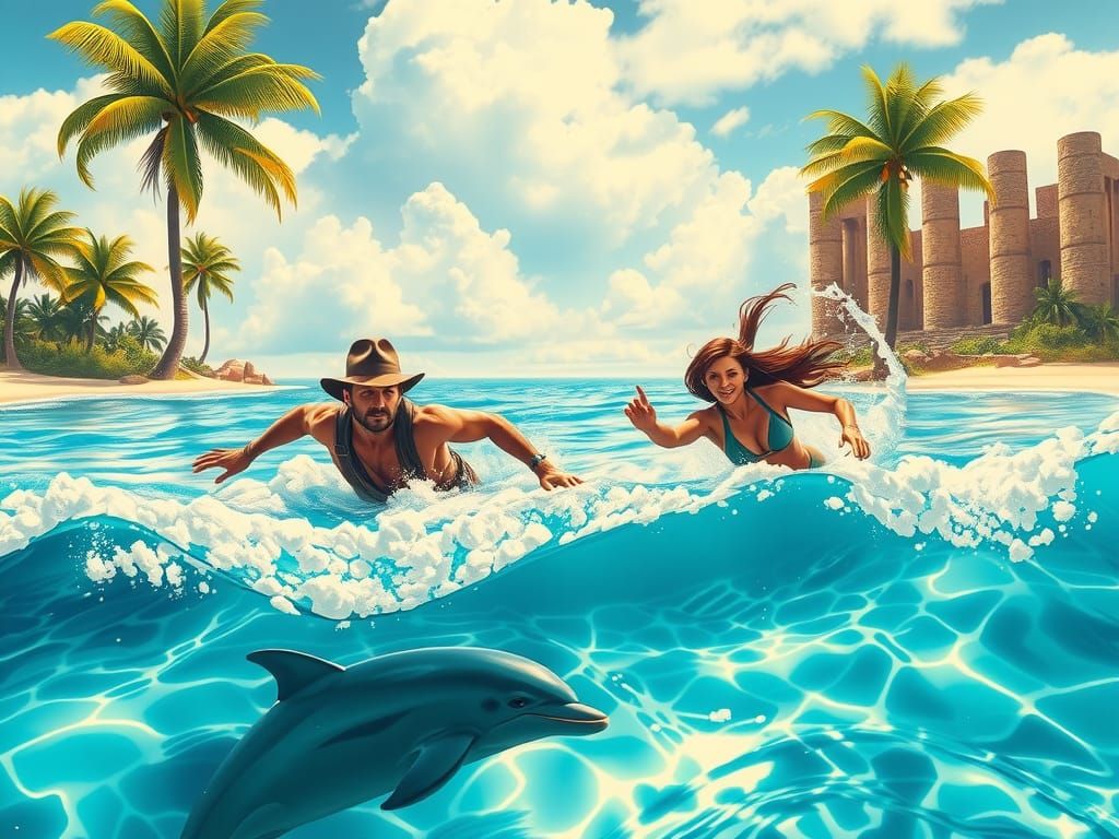 Indiana Jones and Lara Croft's Tropical Adventure