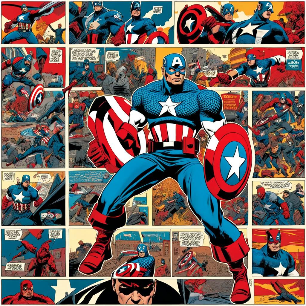 AI Generated Image of Captain America