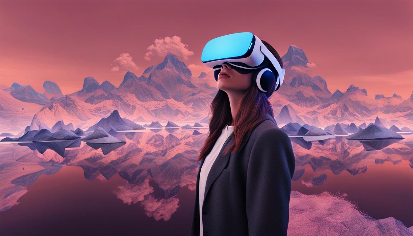 Digital Portrait in Virtual Reality Art Landscape