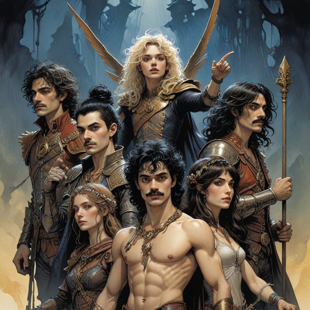 Ethereal Fantastical Illustration of Bohemian Rhapsody