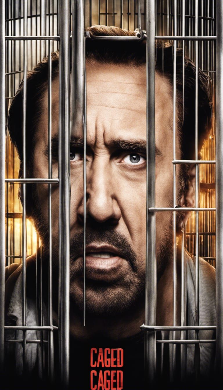 CAGED: Nick Cage Movie Poster Photoillustration