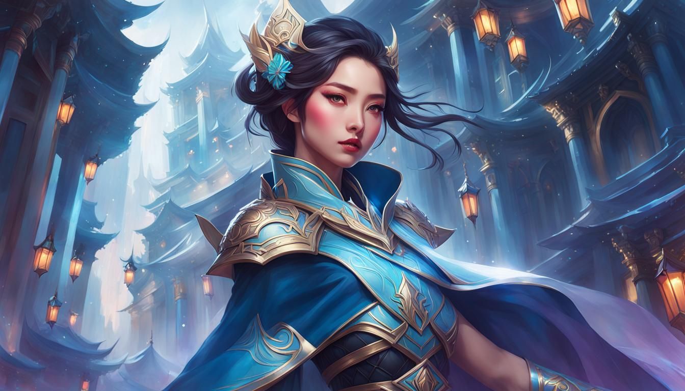 Fantasy Portrait of Four Women in Ethereal Lighting