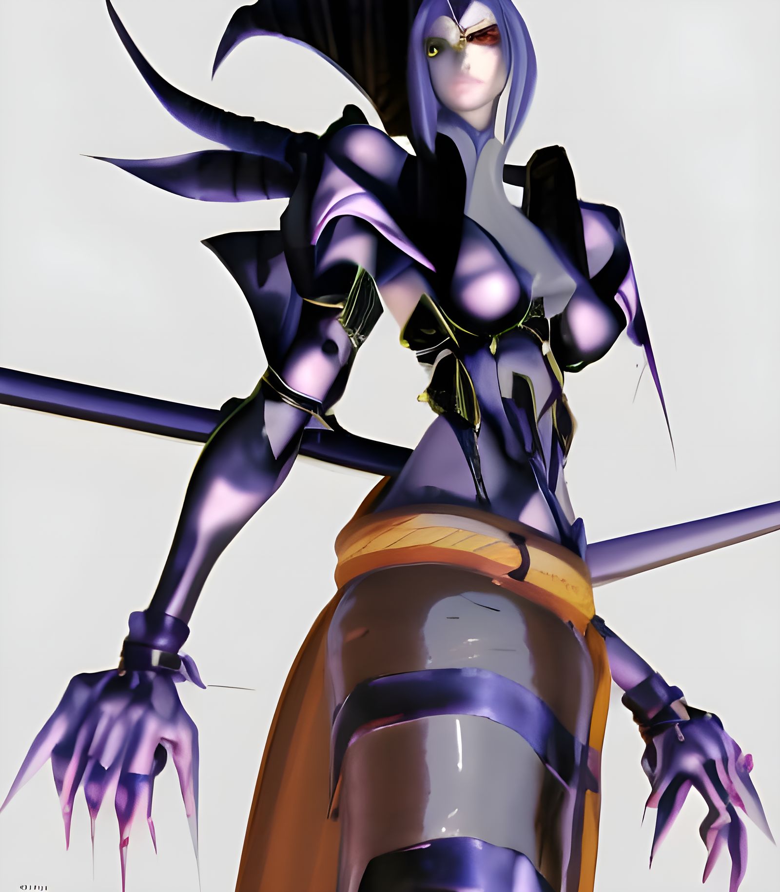 Kaiyn Ink Drawing in 90s Anime Cel Shading