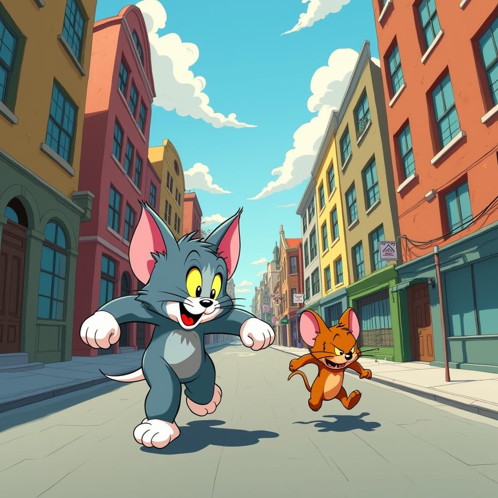 Tom and Jerry Cartoon City Chase