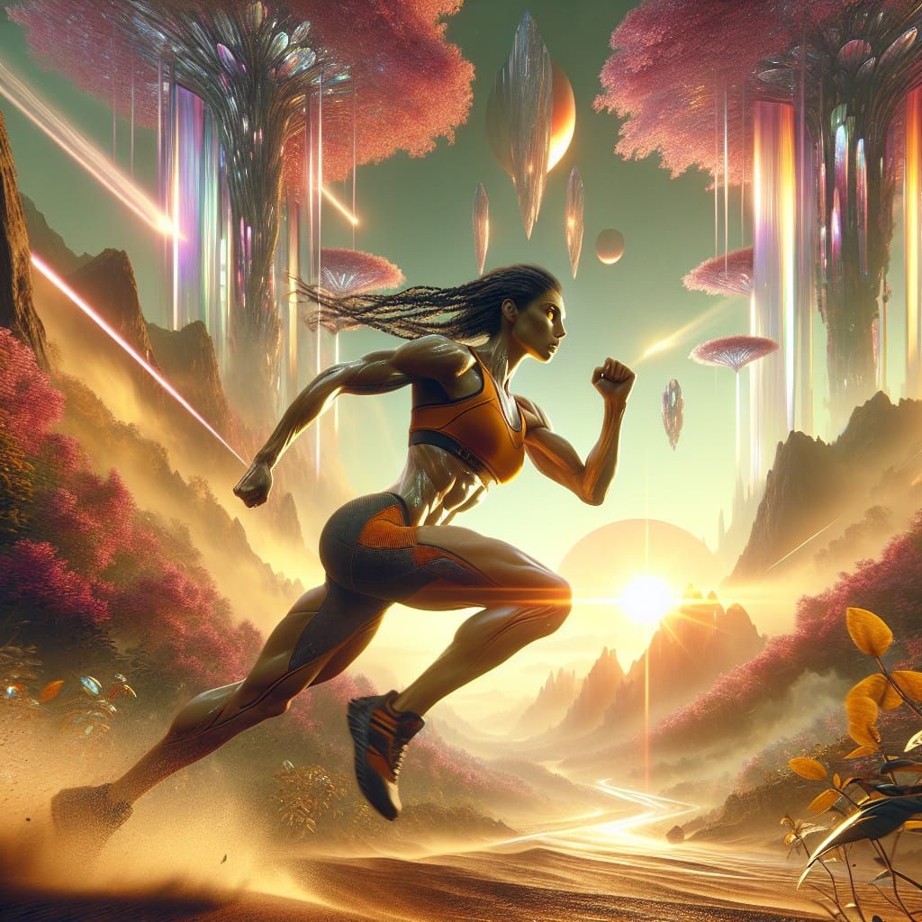 Cheetara Speeds Through Lush Alien Jungle in Cinematic Portr...