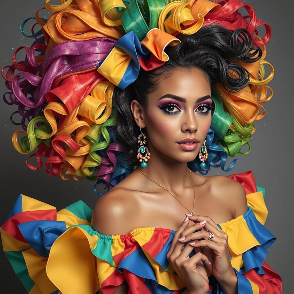 Cosmic Tapestry of Mathematical Curves in Nebula