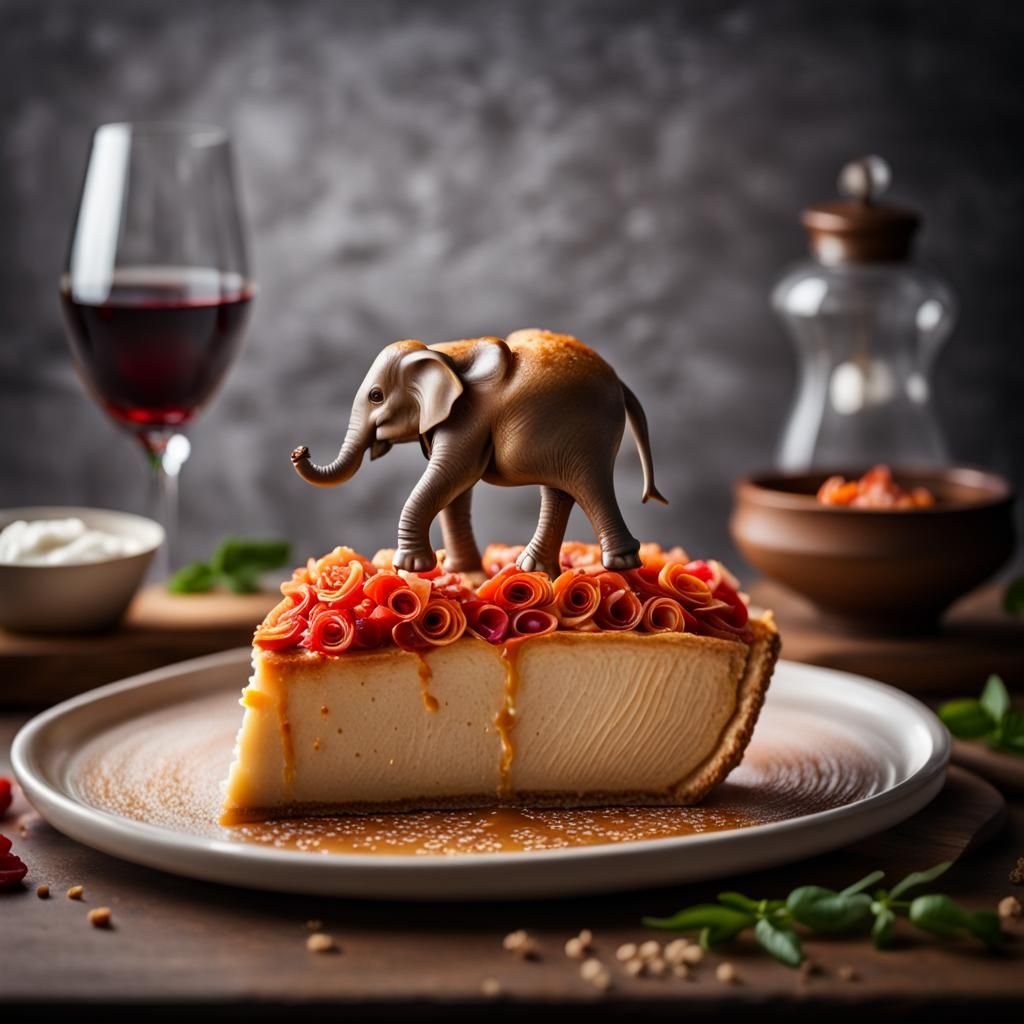 Elephant Pie in Michelin Kitchen, Food Photography