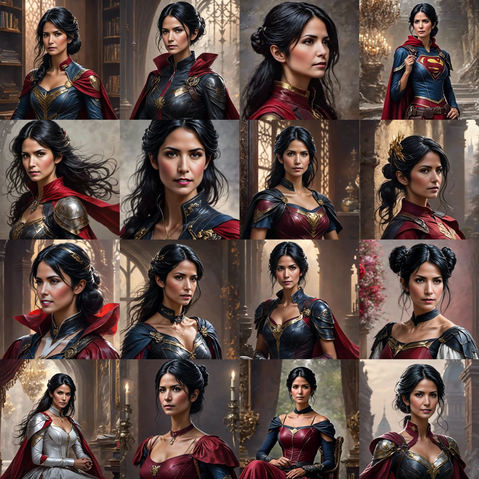 Supergirl Soaring Through the Sky