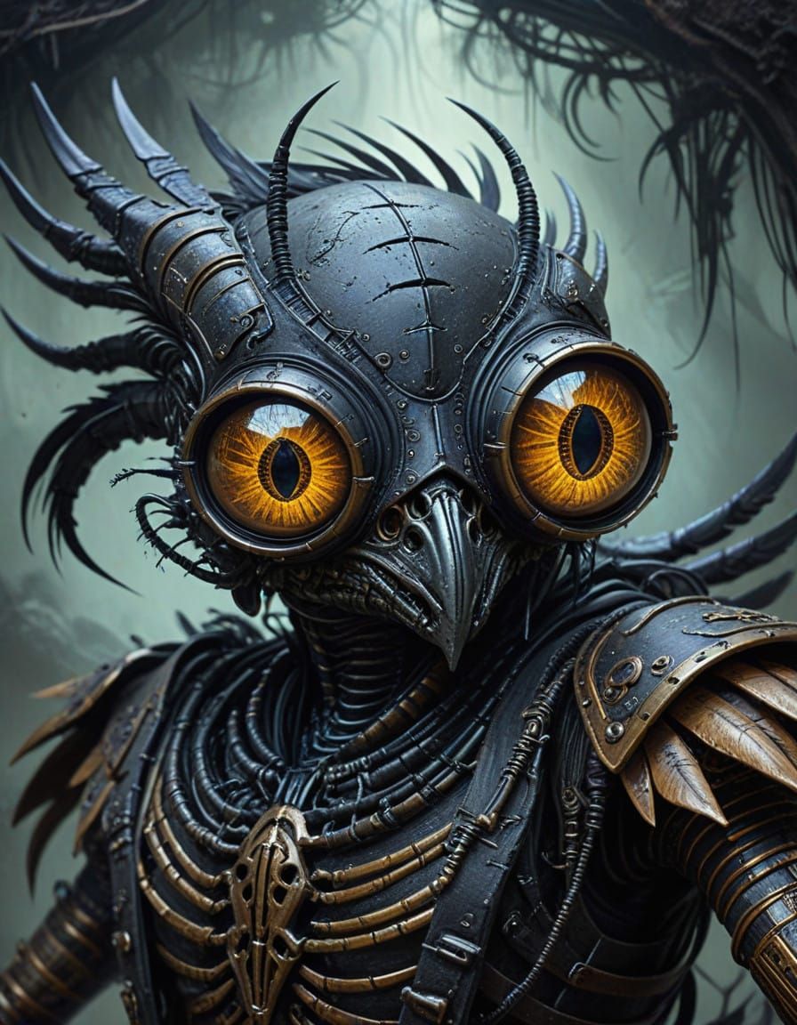 Surreal Scorpion Lovers Amidst Dieselpunk Ruins