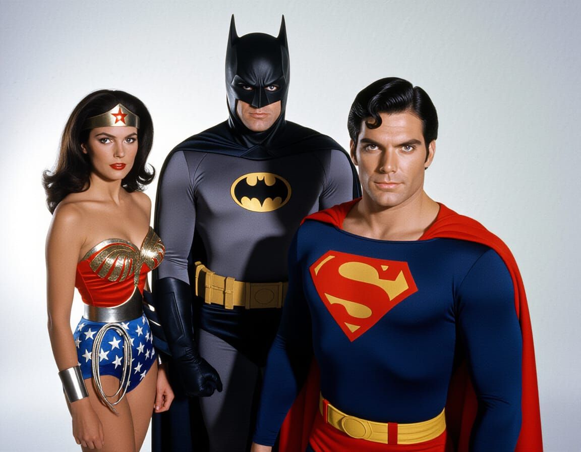 Dramatic Portrait of DC Heroes in Black and White