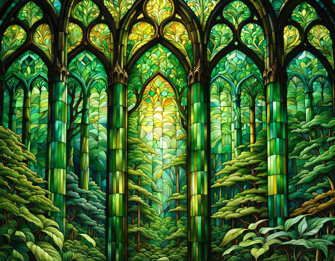 Stained Glass Forest