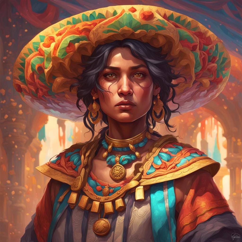 Hyperdetailed Taco Portrait in Unreal Engine 5