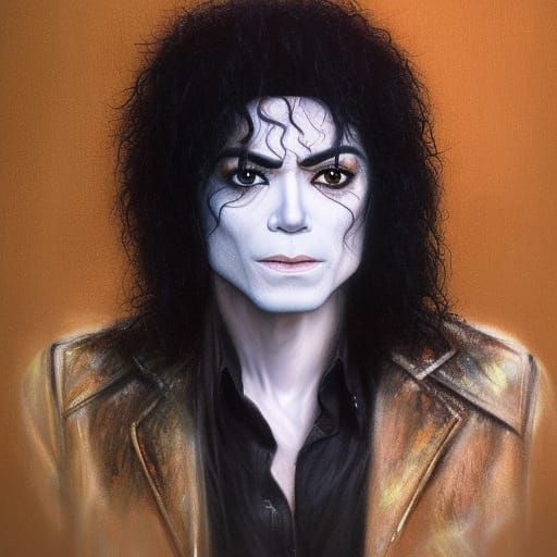 Michael Jackson Portrait in Hyperdetailed Digital Art