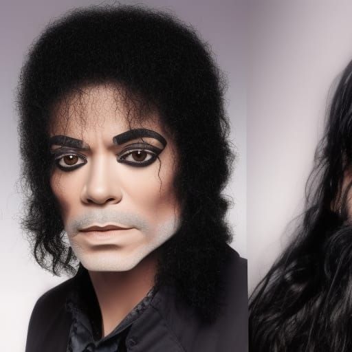 Michael Jackson Portrait in Art Nouveau Style