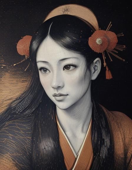 Tonalist Painting of a Man and Woman