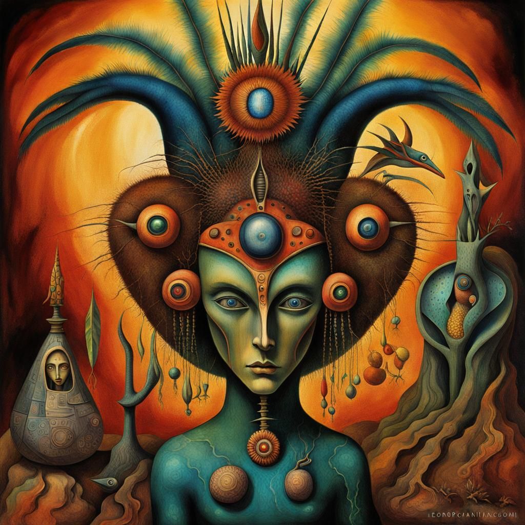 Surreal Dreamscape in Dark Fantasy Style