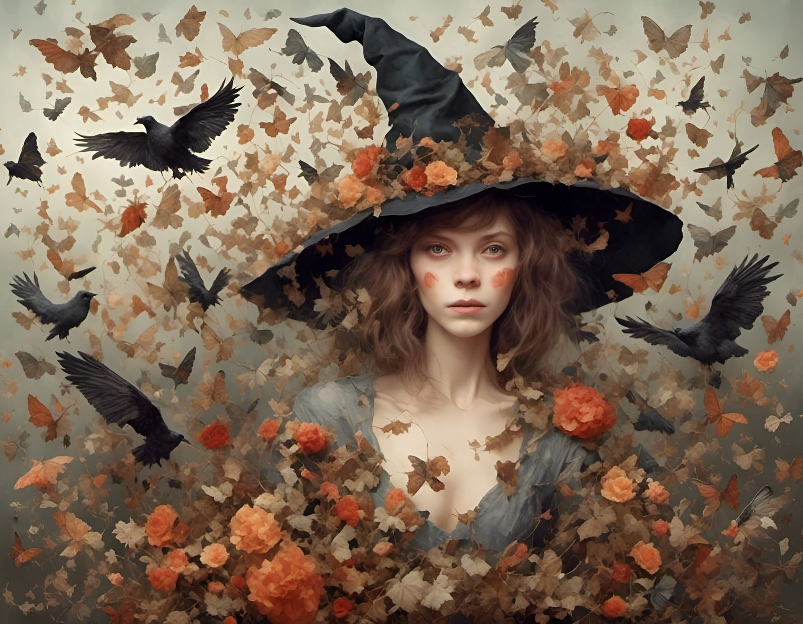 AI Generated Witch Digital Rendering