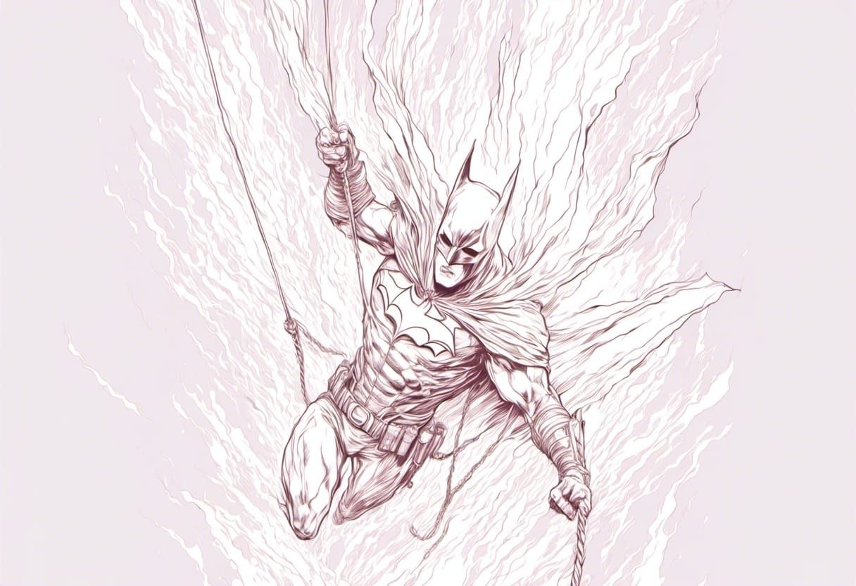 Batman swinging in The Cold