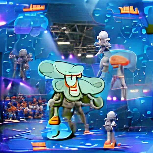 Squidward in Nickelodeon All-Star Brawl