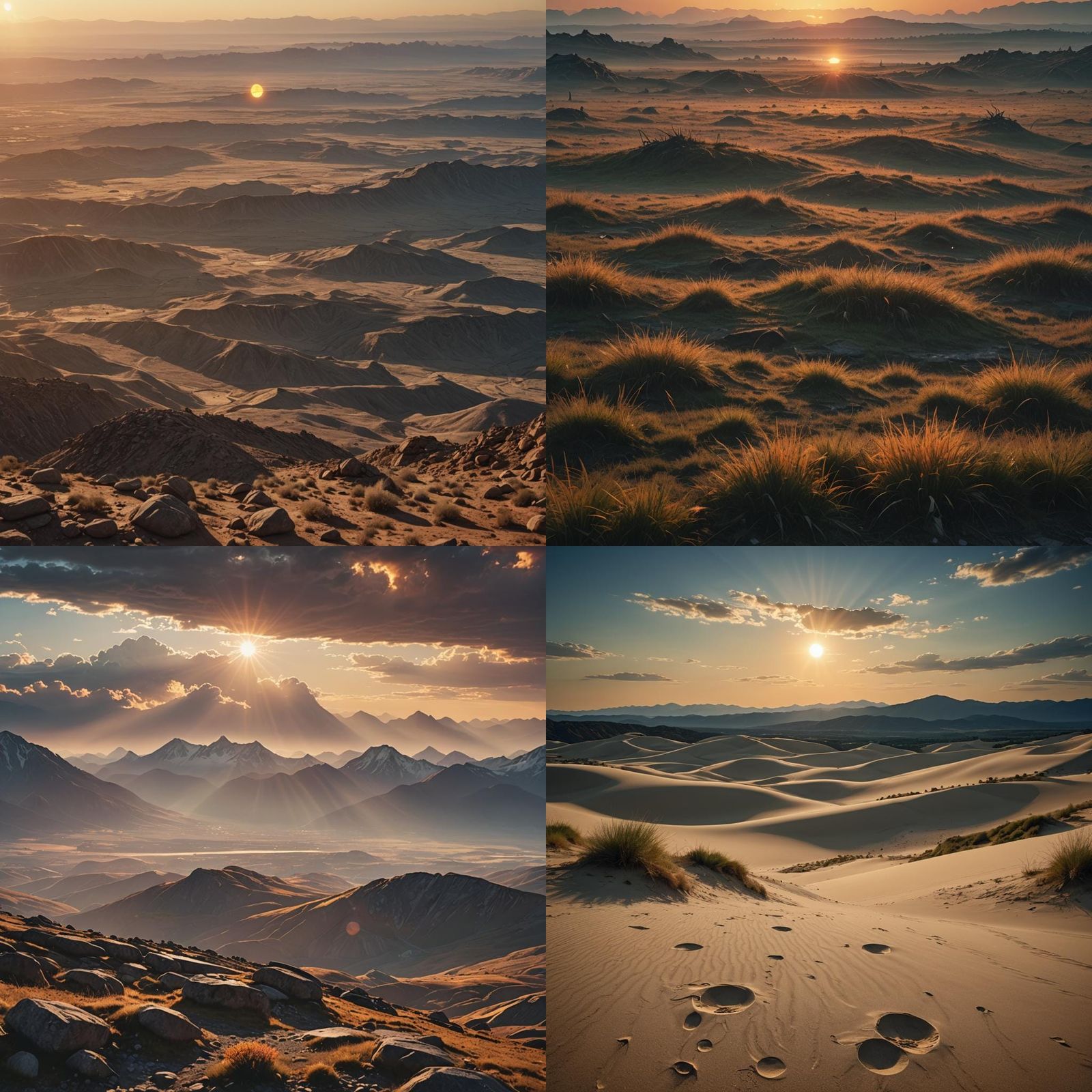 Exoplanet Vista with Three Suns in 8K