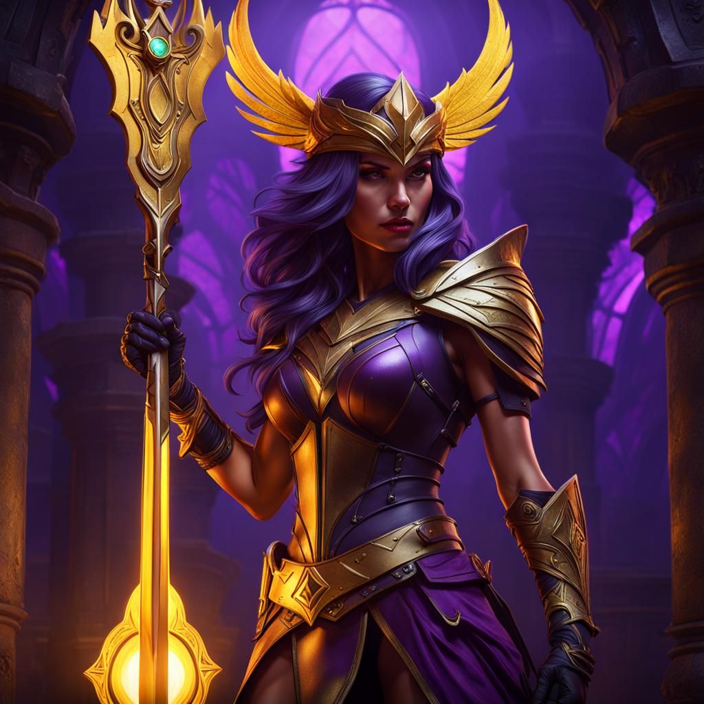 Hyperdetailed Huntress Concept Art in Dark Fantasy Style