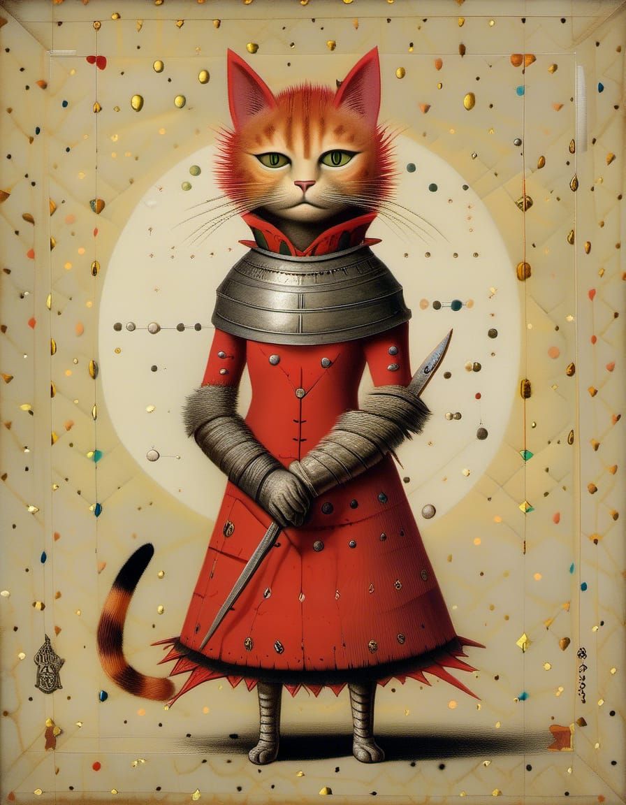 Intrepid lady knight.