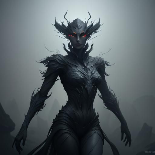 Ethereal Shade Bud Plant in Futuristic Style