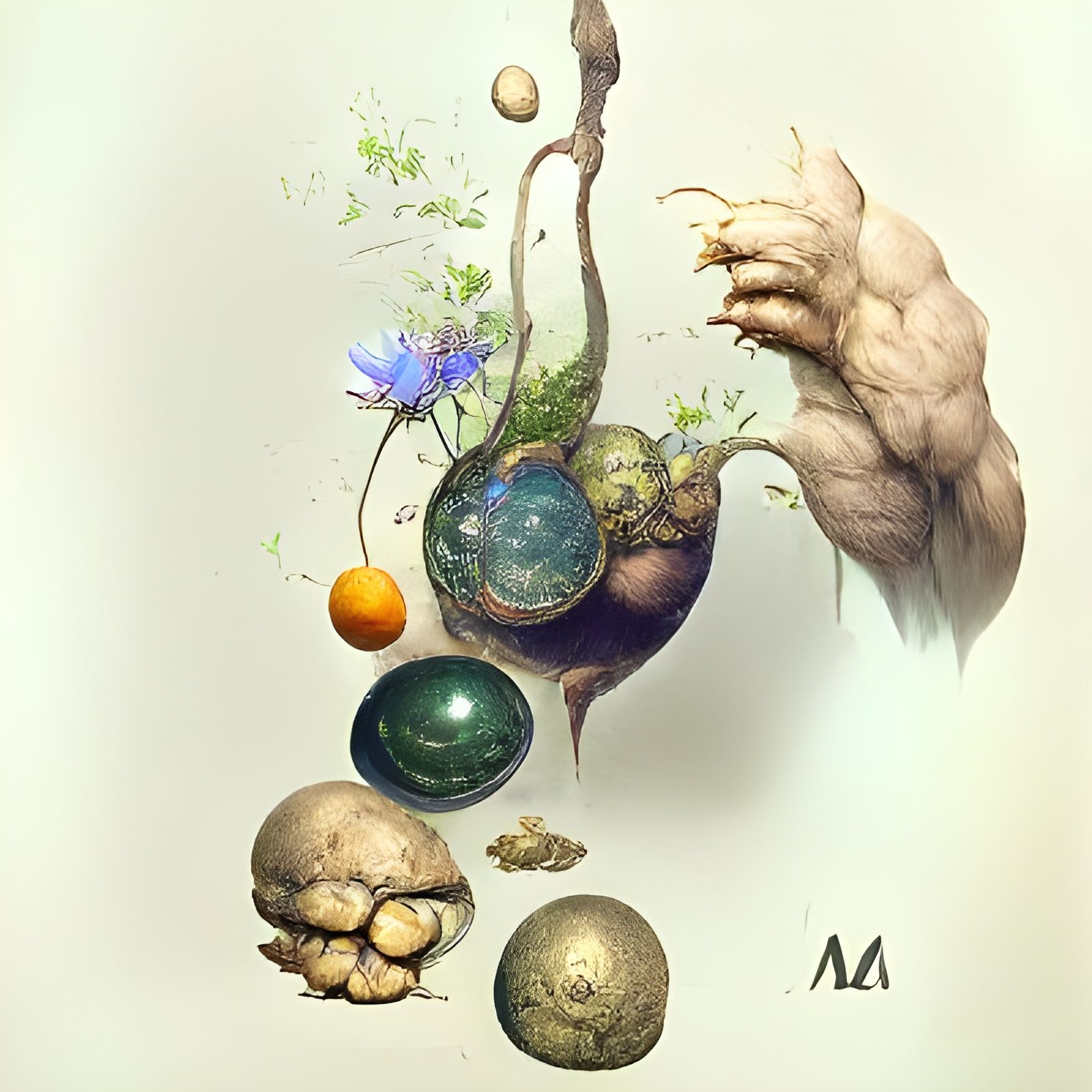 Alchemical Drawing Inspired by Materia Medica