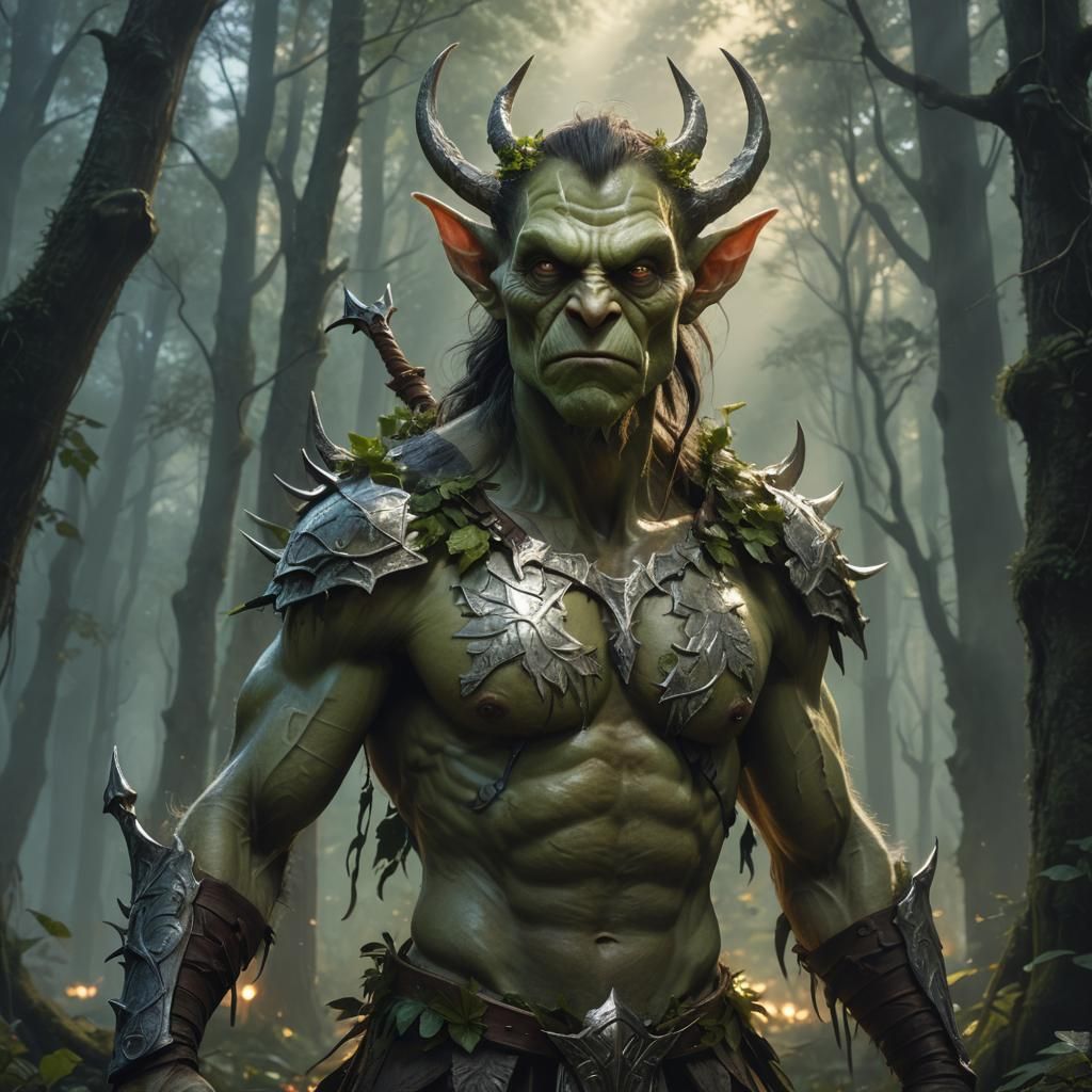 Goblin Guardian of the Forest in Hyper-Realistic Art