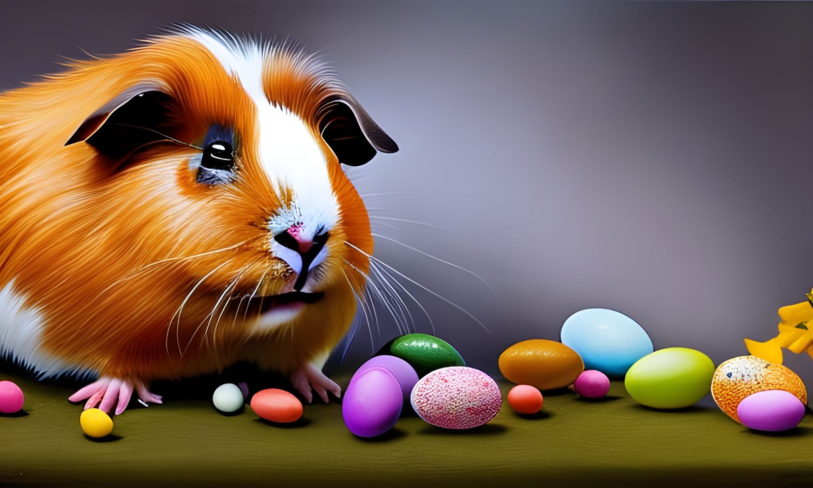 easter guinea pig