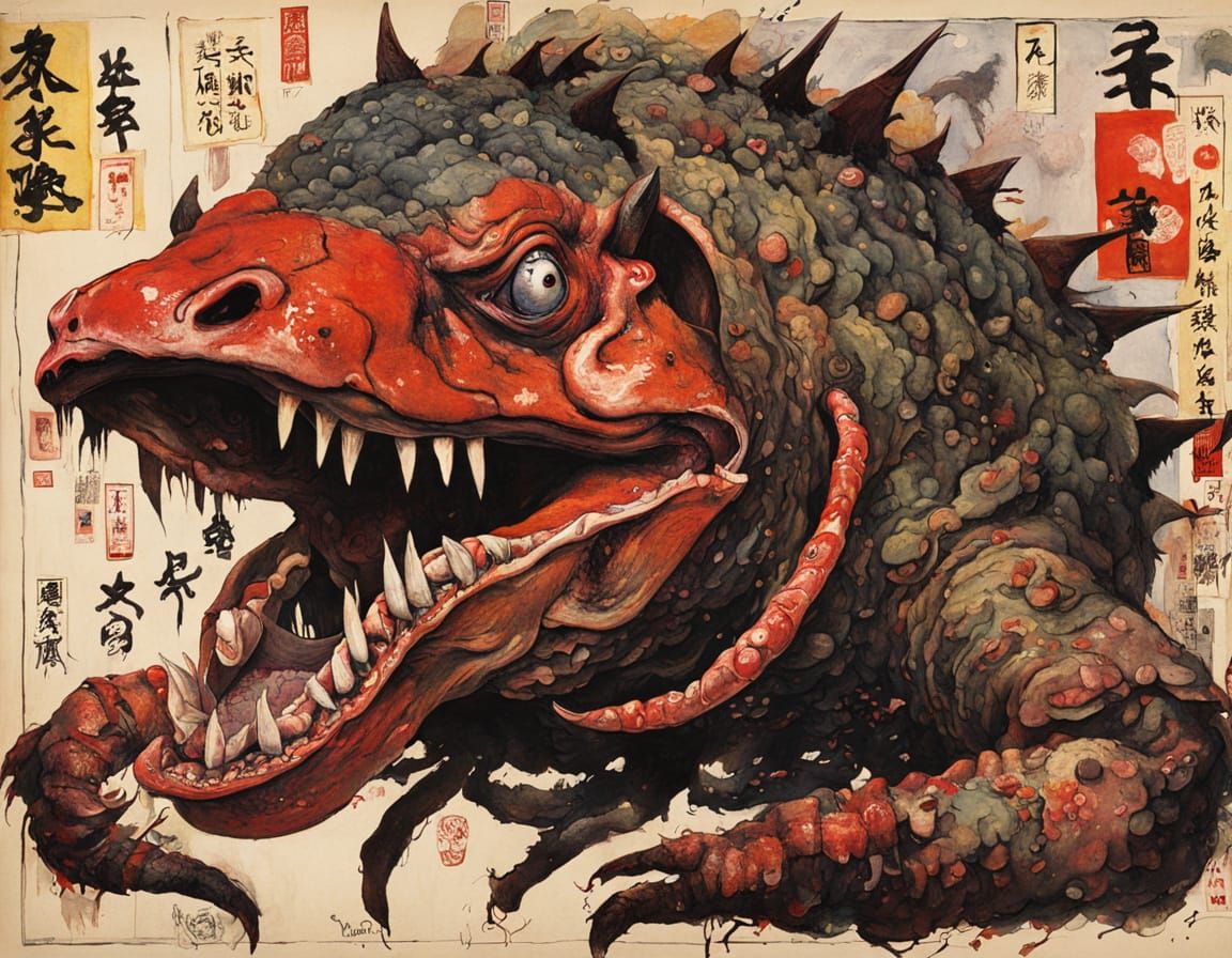 Surreal Japanese Monster Born from Deformed Zygote