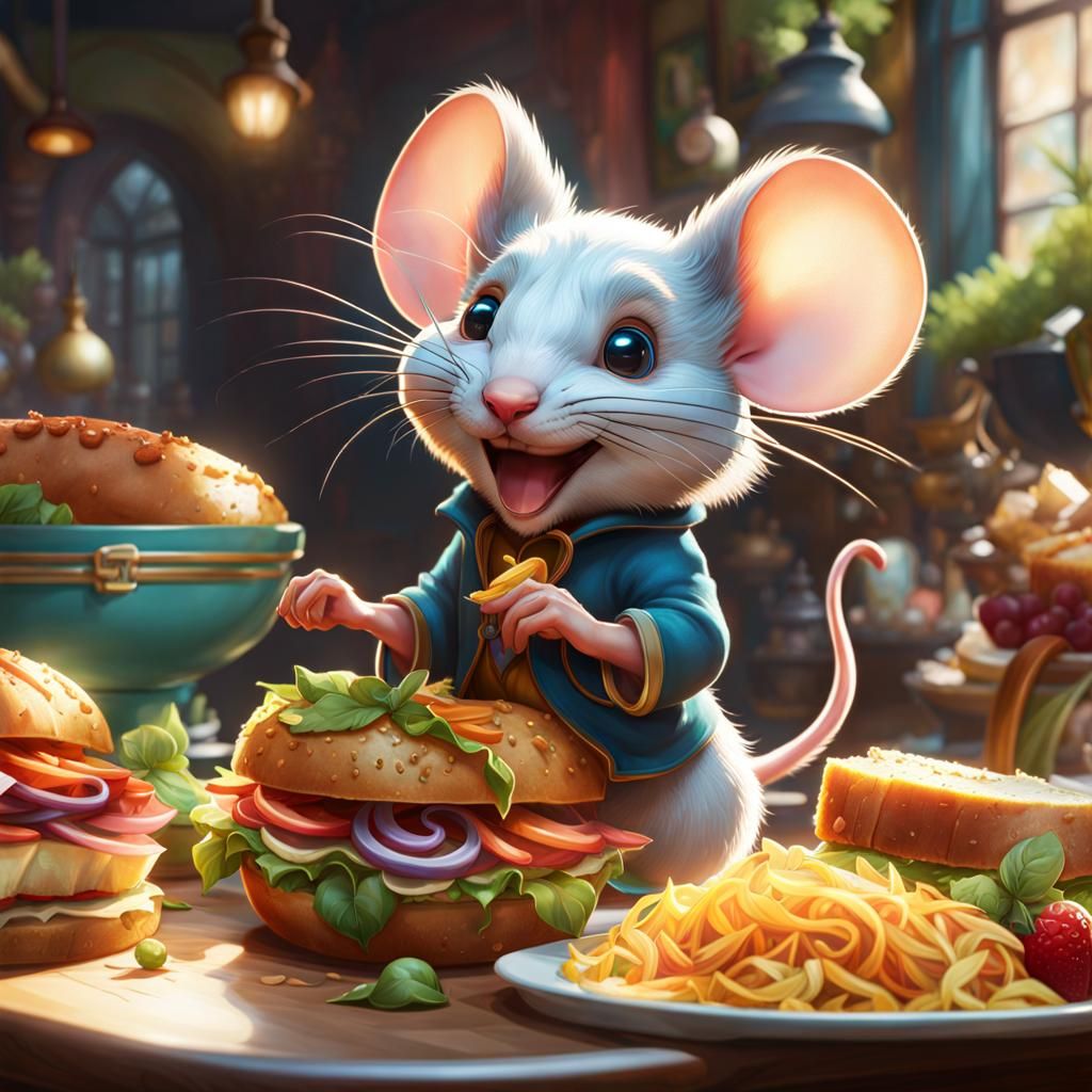 Happy Mouse at the Sandwich House: Concept Art