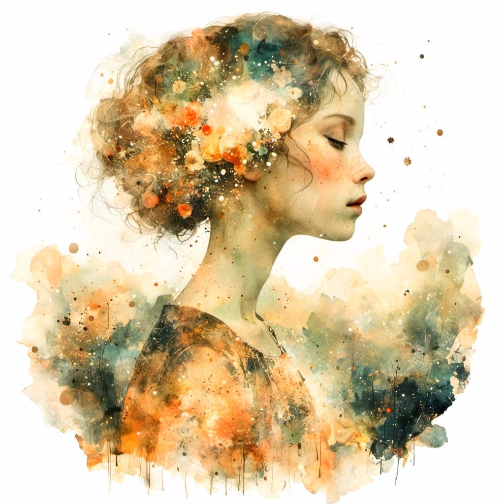 Dreamlike Double Exposure Scene