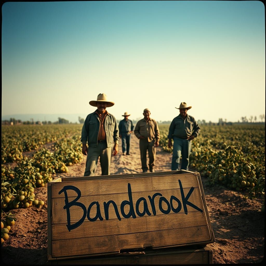 Mexican Farmers Amidst Withering Fruit Fields